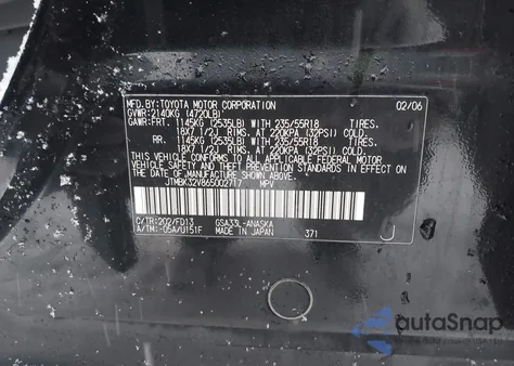 2006 Toyota Rav4 Sport V6 from USA, damaged, VIN JTMBK32V865002717